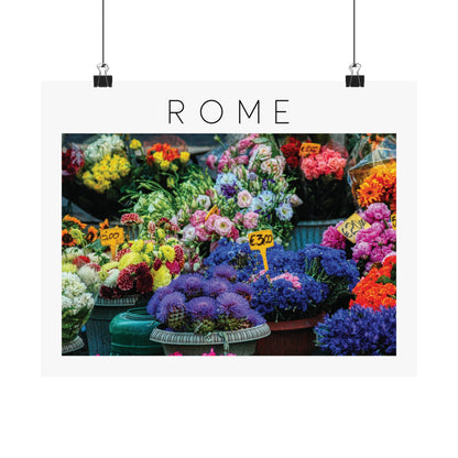 ROME POSTER: FLOWER MARKET