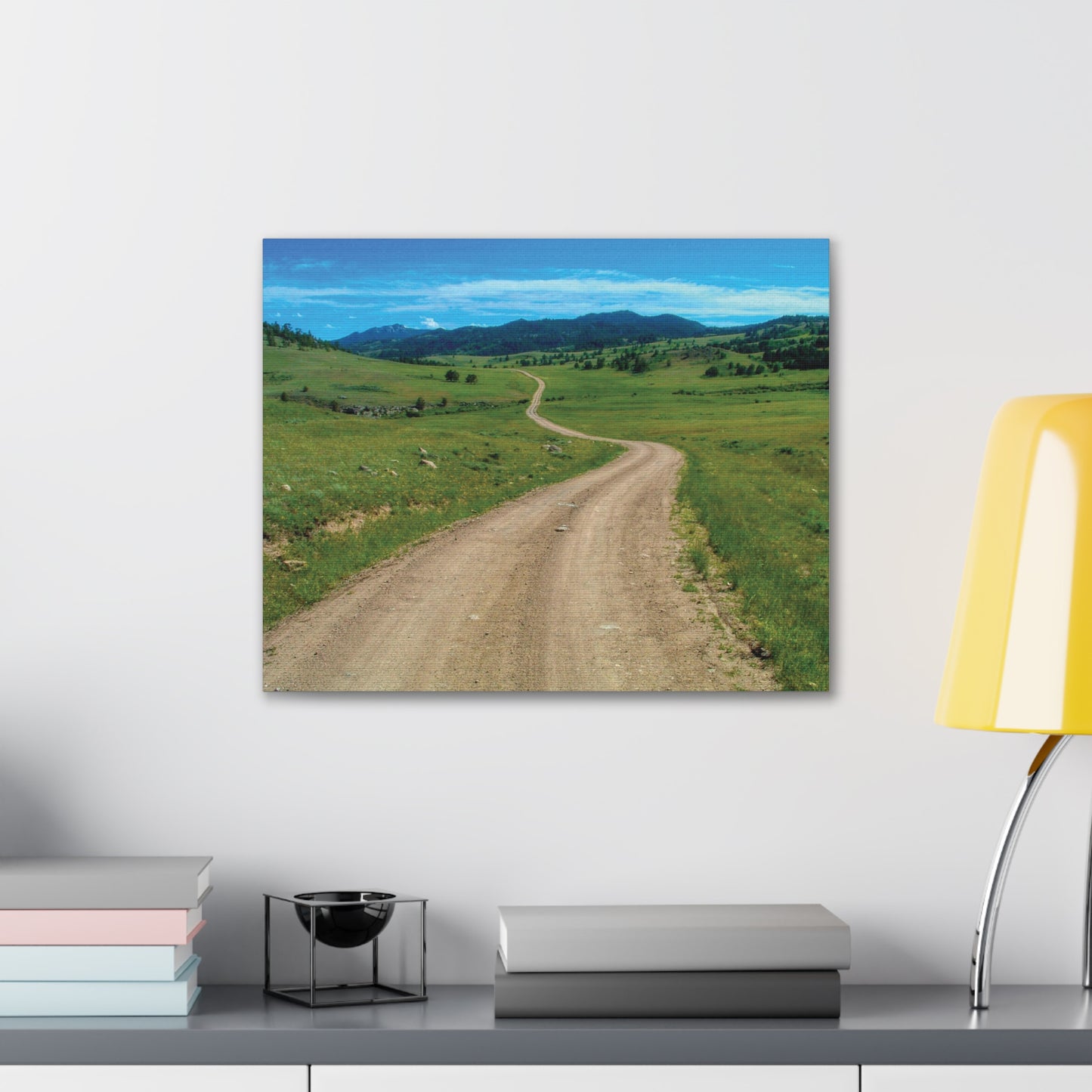 WYOMING: COUNTRY ROAD Canvas Gallery Wraps