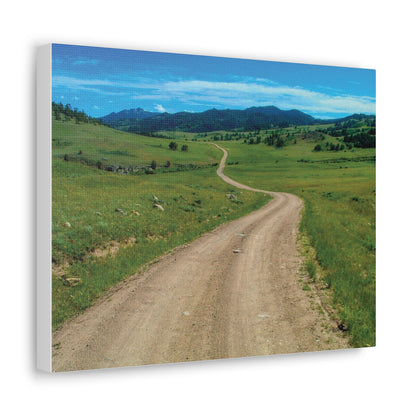 WYOMING: COUNTRY ROAD Canvas Gallery Wraps