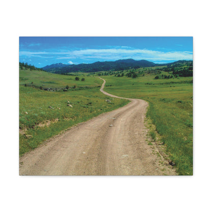 WYOMING: COUNTRY ROAD Canvas Gallery Wraps