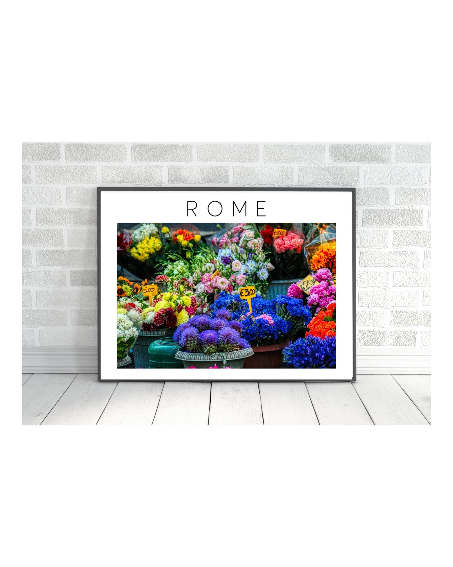 ROME POSTER: FLOWER MARKET