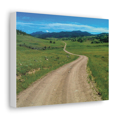 WYOMING: COUNTRY ROAD Canvas Gallery Wraps