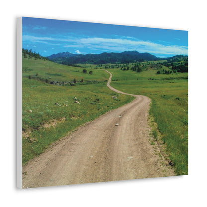 WYOMING: COUNTRY ROAD Canvas Gallery Wraps