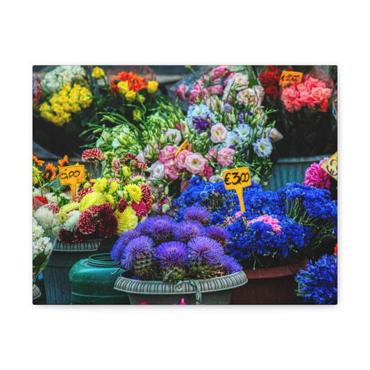 ROME: FLOWER MARKET Canvas Gallery Wraps